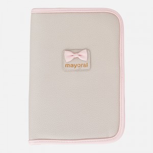 Suport documente bebe din piele sintetica Mayoral 19694PV18VROZ